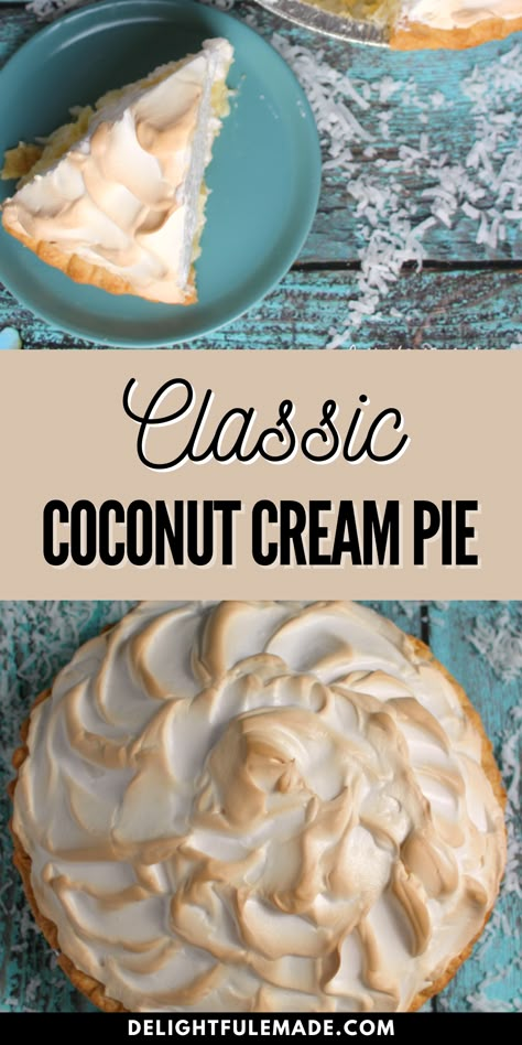 Coconut Pie Filling Recipes, Absolute Best Coconut Cream Pie, Taste Of Home Coconut Cream Pie, Count Cream Pie, Best Coconut Cream Pie Recipe Ever, Coconut Cream Pie Fluff, Coconut Cream Pie With Vanilla Wafer Crust, Southern Coconut Cream Pie, Paula Deen Coconut Cream Pie