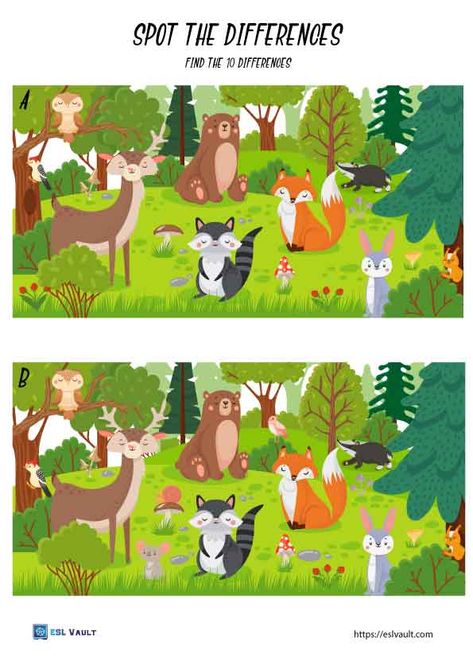 spot the difference Spot Difference Worksheet, Spot Difference Pictures, Spot The Difference Printable Free, Find The Difference Pictures Kids, Spot The Difference Hard, Spot The Difference Printable, Spot The Difference Kids, Find 10 Differences, Find The Difference Pictures