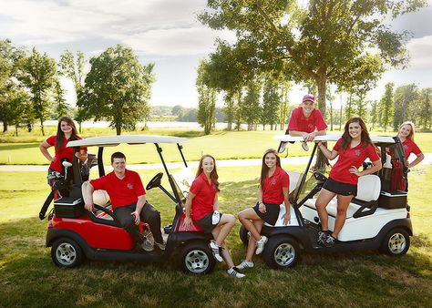 Golf Team photo ideas! Team Photo Ideas, Golf Senior Pictures, Golf Course Photography, Golf Pictures, Golf Diy, Golf Photography, Golf Event, Golf Party, Girls Golf