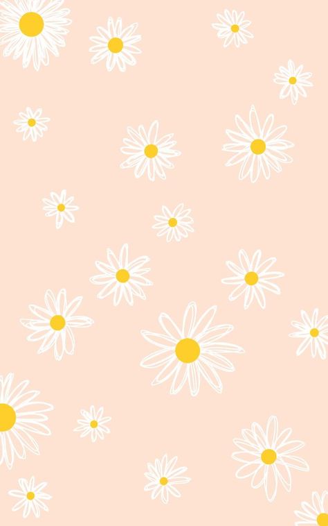 Images By Hi On Wallpapers 279 Daisy Drawing Wallpaper, Yellow Daisy Wallpaper, Daisies Background, Cute Background Pictures, Daisy Background, Iphone Wallpaper Yellow, Cute Home Screen Wallpaper, Wallpaper Iphone Boho, Cute Home Screens