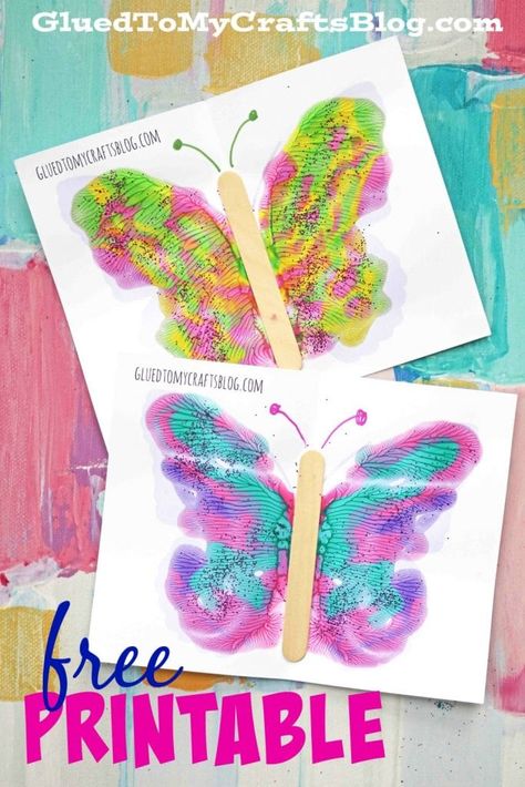 Butterflies Activities, Paint Splats, Spring Preschool, Spring Kids, Butterfly Kids, Spring Crafts For Kids, Summer Crafts For Kids, Kid Craft, Butterfly Theme