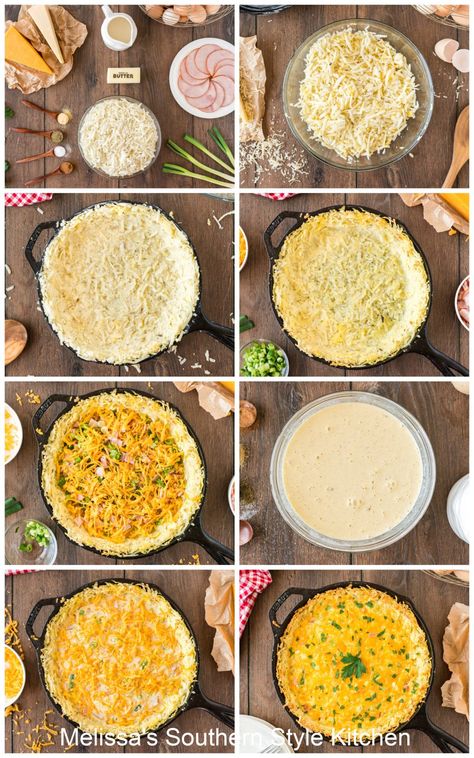 Quiche With Potato Crust, Hash Brown Quiche, Quiche With Hashbrown Crust, Breakfast Quiche Recipes Easy, Hashbrown Quiche, Best Quiche Recipes, Potato Crust, Breakfast Quiche Recipes, Crispy Hashbrowns