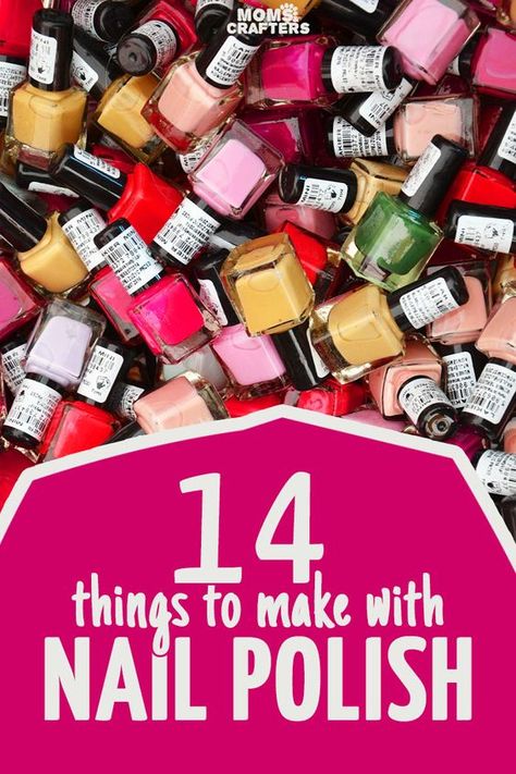 Polish Crafts, Nail Polish Crafts, Quick And Easy Crafts, Decor Ikea, Cool Things, Camping Ideas, Easy Diy Crafts, Crafts For Teens, Diy Crafts To Sell
