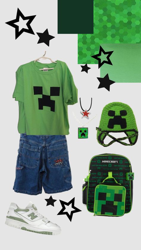 Creeper Outfits, Thift Store, Creeper Outfit, Creepers, Christmas Outfit, Stylish Outfits, Minecraft, Cute Outfits, My Style