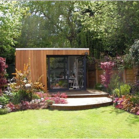 Garden rooms Lancashire, Garden studios, Art studio Small Garden Studio Ideas, Garden Room Art Studio, Art Studio In Garden, Garden Art Studio, Art Shed Ideas Backyard Studio, Outdoor Art Studio, Garden Office Ideas, Backyard Art Studio, Garden Spa