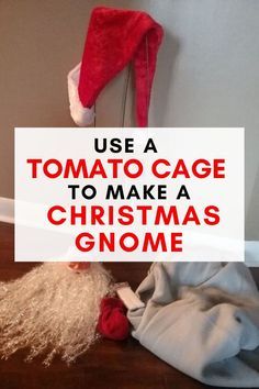 Christmas is around the corner so if you need to make quick Christmas decorations you;ll love this Christmas gnome on a budget. Repurpose a tomato cage and quickly make this Christmas gnome from socks. #christmas #gnomes #holidaydecor Diy Christmas Gnomes, Tomato Cage Crafts, Diy Christmas Decorations For Home, Christmas Crafts To Make, Gnomes Diy, Socks Christmas, Tomato Cages, Diy Gnomes, Gnomes Crafts