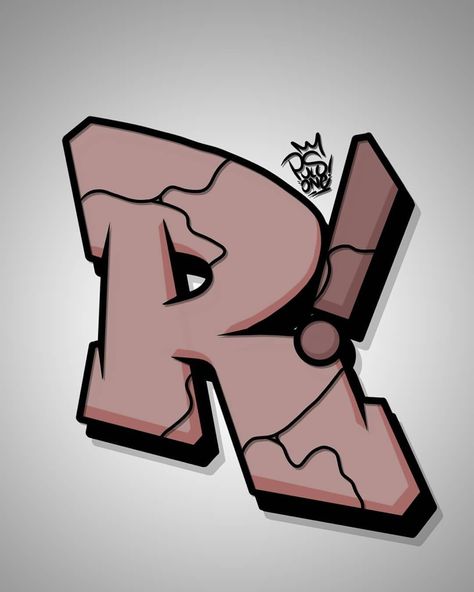 R Graffiti Letter, S Graffiti Letter, Graffiti Lettering Y, Grafiti Alfabet, Graffiti Letter R, Graffiti Letters Styles, Sign Lettering Fonts, Graffiti Books, Tattoo Lettering Alphabet