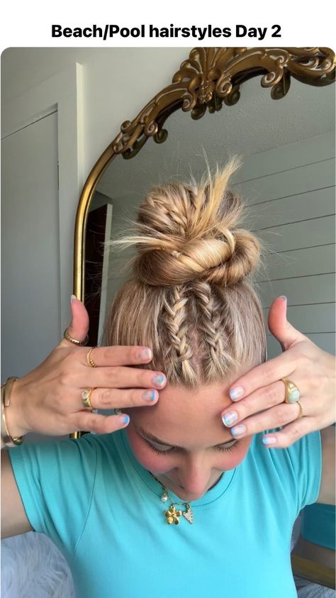 MORGAN MAYNOR | The easiest 3 min. hairstyle ever 🌸 • • Braided hairstyles, slick back hairstyles, slick back bun, trendy hairstyles, summer hairstyles, … | Instagram Cute Easy Slick Back Hairstyles, Slick Back Athletic Hairstyles, Slick Back Hairstyles Braid, Half Slick Back Hairstyles, Slick Back Sports Hairstyles, Slick Back Hair Styles Women, Slick Back With Braid, Slick Back Hair Ideas, Blonde Highlights Curtain Bangs