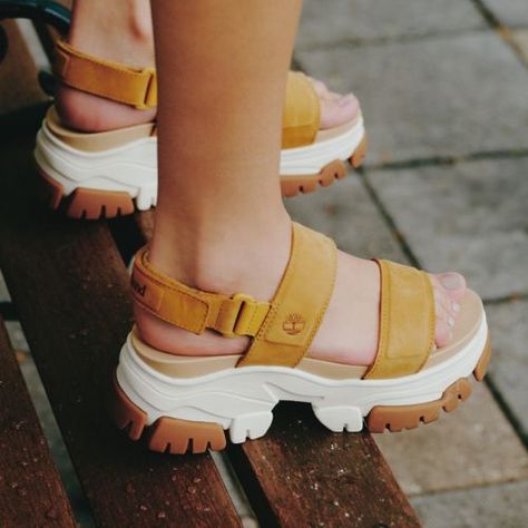 Women’s Adley Way Backstrap Sandals- Timberland Sandals Woman, Timberland Sandals, Regenerative Agriculture, Timberland Women, Comfy Sandals, Trending Sandals, Open Toe Shoes, Round Toe Heels, Air Jordan Shoes