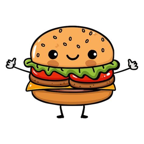 Free Vector | Cute Burger Chef Thumbs Up Cartoon Icon Illustration. Food Chef Icon Isolated . Flat Cartoon Style Burger Cartoon Drawing, Thumbs Up Cartoon, Cute Burger, Burger Chef, Donut Cartoon, Burger Cartoon, Up Cartoon, Illustration Food, Stationery Templates