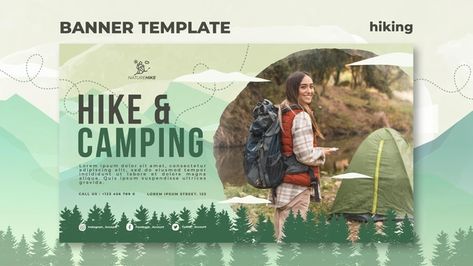 | Free Psd #Freepik #freepsd #banner #templates #nature #camping Subject Schedule, Outdoor Banner Design, Camping Banner, Camp Banner, Nature Banner, Standing Banner Design, Travel Banner, Party Banner Template, Camp Design