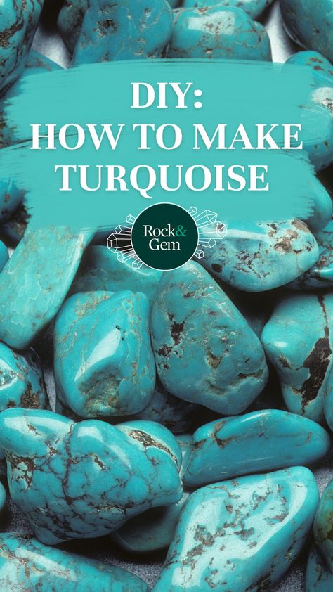 Turquoise Jewelry Diy, How To Make Rocks, Real Turquoise Jewelry, Blue Shots, Fake Stone, Cheap Beads, How To Make Resin, Raw Turquoise, Fun Projects For Kids