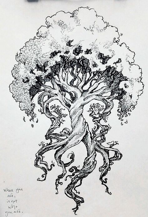 Drawing Tattoo Ideas, Yggdrasil Tattoo, Sketches Art, Art Drawing Sketch, Tree Tattoo Designs, Norse Tattoo, Drawing Tattoo, Tree Of Life Tattoo, Have Inspiration