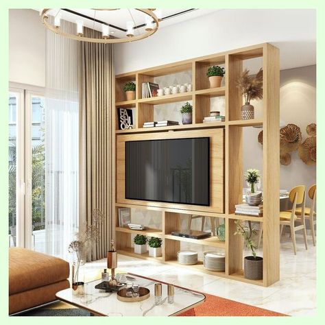 [Ad] 32 Perfect Living Room Partition Design With Tv Ideas To Save This Spring #livingroompartitiondesignwithtv Devider Modern Tv, Tv Partition Between Living And Dining, Living Room Divider Ideas Small Spaces, Divider Wall Ideas Small Apartments, Partition Tv Unit Design, Tv Wall Divider, Living Room Divider With Tv Unit, Partition With Tv Unit Interior Design, Partition Ideas For Living Room