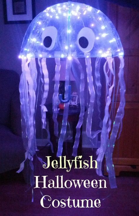 Diy Jellyfish Costume, Jellyfish Halloween Costume, Jellyfish Halloween, Diy Fantasia, Costumes Scary, Diy Jellyfish, Jellyfish Costume, Halloween Infantil, Halloween Costumes For 3