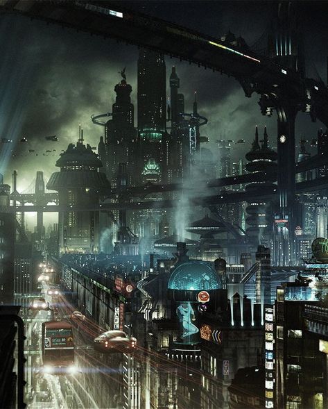 Futuristic City Dystopia, Architecture Futuristic, Dystopian Art, Scifi City, Minecraft City Buildings, Sci Fi Architecture, Neon Noir, Cyberpunk Aesthetic, Dark City