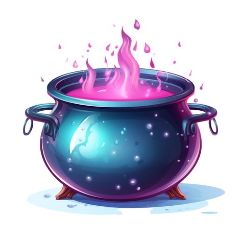 Witch Cauldron Drawing, Cauldron Harry Potter, Cauldron Drawing, Cauldron Illustration, Magic Cauldron, Halloween Witches Brew, Helloween Wallpaper, Witch Painting, Ella Enchanted