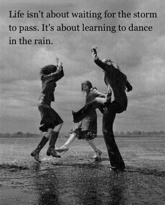 Here is one dance image that’s been used by two different people to share their favorite dance quotes. - Life isn’t about waiting for the storm to pass. It’s about learning to dance in the rain. Love The Rain, Dance In The Rain, A Course In Miracles, George Carlin, Singing In The Rain, Thinking Quotes, Rain Rain, Three People, Dance With You