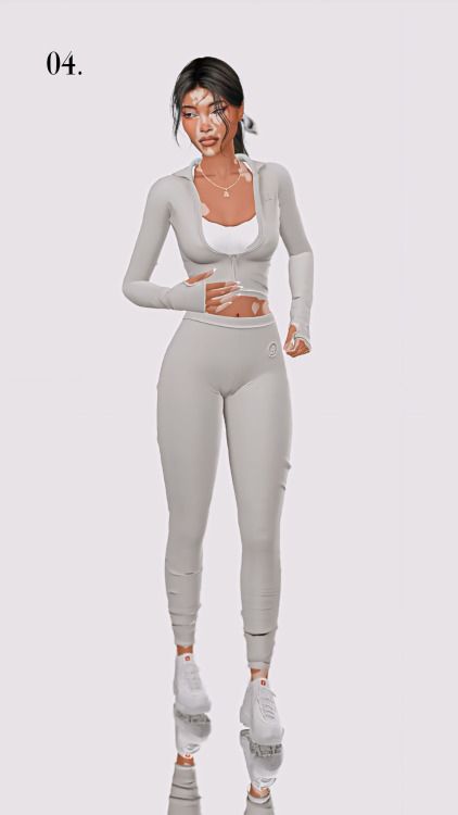 01. hat | hair | top | bottoms | socks | shoes 02. hair | bodysuit | watch | socks | shoes 03. headphones | hair | top | bottoms | socks | shoes 04. hair | hair accessory | sports bra | top + bot… Sims 4 Cheats, Sims 4 Cas Mods, Sims 4 Cc Shoes, Free Sims 4, Sims 4 Game Mods, Sims 4 Body Mods, Hat Hair, Sports Bra Top, Sims4 Clothes