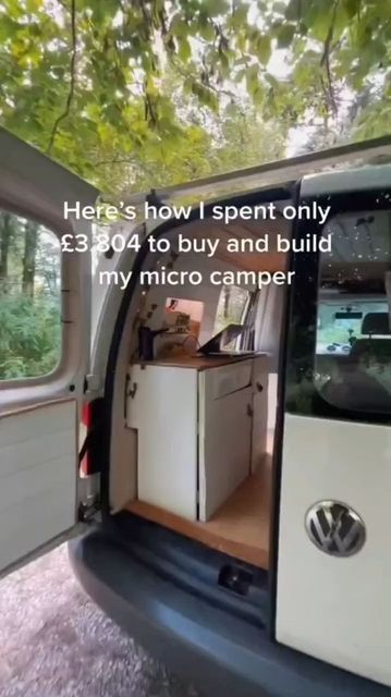 Project Van Life 🚐 on Instagram: "Living the van life doesn’t need to be expensive. 😍 Just check out Shannon’s Caddy conversion and see how it only cost her £3,804 to buy and build her micro camper. 🎥 by @shannon_lawford. Follow her page and check out her inspiring travel and wedding photos. If you’re interested in learning how you can live Van Life (step-by-step) click the link in our bio and check out VAN LIFE ACADEMY. There you’ll learn how to build your own van from multiple different te Caddy Conversion, Micro Camper Diy, Minivan Camper Conversion, Caddy Van, Micro Camper, Mini Camper, Camper Renovation, Campervan Conversions, Camper Life