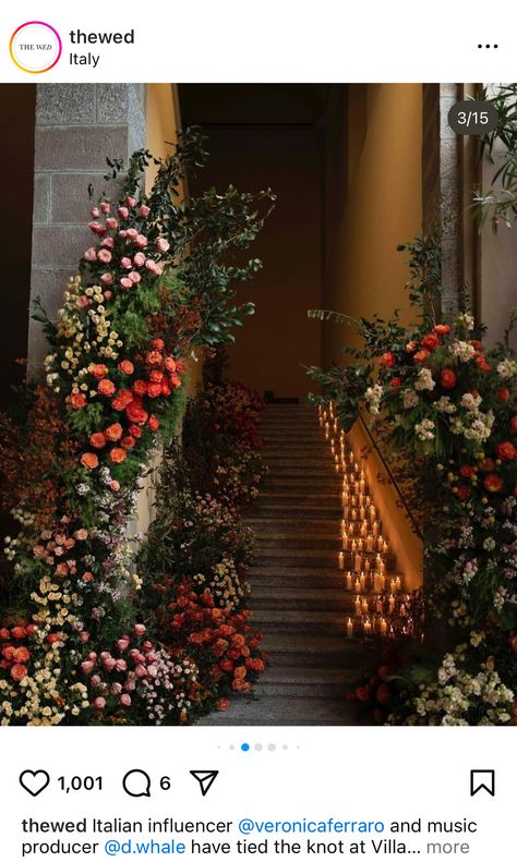 Floor Floral Arch, Floral Floor Arch, Ground Floral Installation Wedding, Fan Photography, Moody Floral Wedding Arch, Ground Floral Arch Ceremony, Sleeve Gown, Birthday Inspo, Music Producer