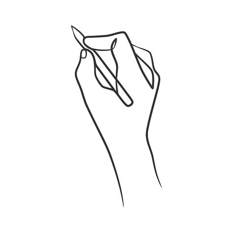 Drawing Of A Hand Holding A Pencil, Hand With Pencil Drawing, Hand Holding Pen Drawing, Drawing Hands Holding Things, Hands Holding Drawing, Hand Holding Pen, Hand Line Drawing, Free Photoshop Text, Holding Pen