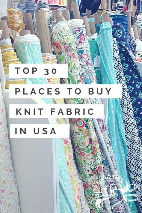 Working with sergers and teaching workshops on the road, I'm often asked where are the best places to find knits. I'll always urging you ... Sew Ins, Beginner Sewing Projects Easy, Buy Fabric, Sewing Projects For Beginners, Sewing Skills, Love Sewing, Sewing Tips, Sewing For Beginners, Sewing Patterns Free