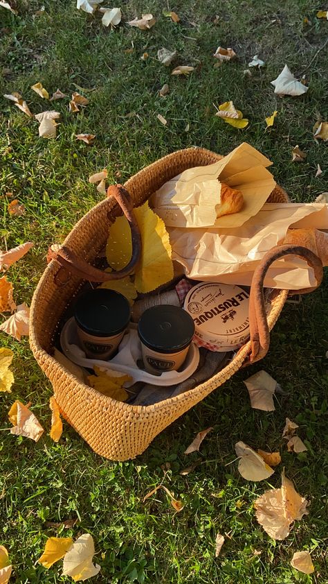 #picnic #aesthetic #autumn Coffee Picnic Aesthetic, Picnic Bag Aesthetic, Autumn Picnic Ideas, Autumn Picnic Aesthetic, Fall Picnic Aesthetic, October Moodboard, Autumn Picnic, Fall Picnic, Picnic Aesthetic