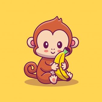 Catalyststuff | Freepik Banana Icon, Banana Cartoon, Monkey Drawing, Monkey Illustration, Monkey And Banana, Monkey Wallpaper, Cartoon Monkey, Monkey Art