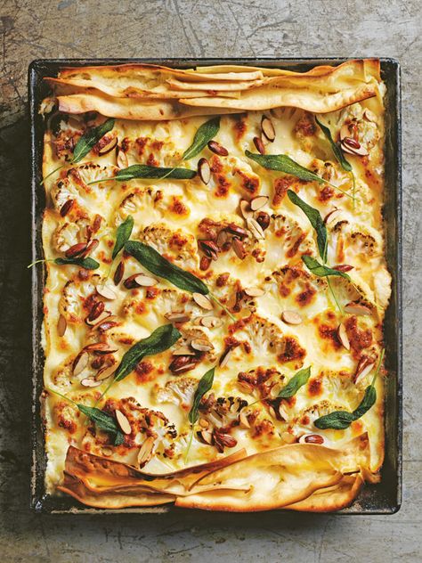 Bechamel Recipe, Oregano Recipes, Cauliflower Bake, Donna Hay Recipes, Lasagne Recipes, Roasted Garlic Cauliflower, Donna Hay, Cauliflower Cheese, Baked Cauliflower