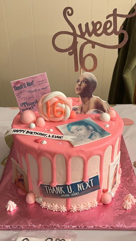 ariana grande bday cake! Ariana Grande Bday Party, Ariana Grande Birthday Theme, Iconic Cake Ideas, Ariana Grande Birthday Cake Ideas, Ariana Grande Cake Birthday, Ariana Grande Themed Birthday Party, Ariana Grande Birthday Party Ideas, Ariana Grande Birthday Party, Ariana Grande Birthday Cake