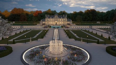 This incredible French Chateau located in Surrey, England is fit for r... | luxury house | 1.6M Views | TikTok French Chateau Style Homes, London Mansion, French Chateau Style, England Photos, Beautiful Landscaping, Chateau Style, Surrey England, Poolside Party, Property Design