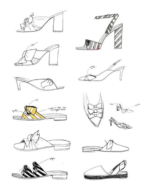 Design Shoes Drawing, Mark Crilley, Footwear Sketches, Fashion Illustration Shoes, Accessories Design Sketch, Career In Fashion Designing, Sketch It, Shoe Sketches, Speed Drawing