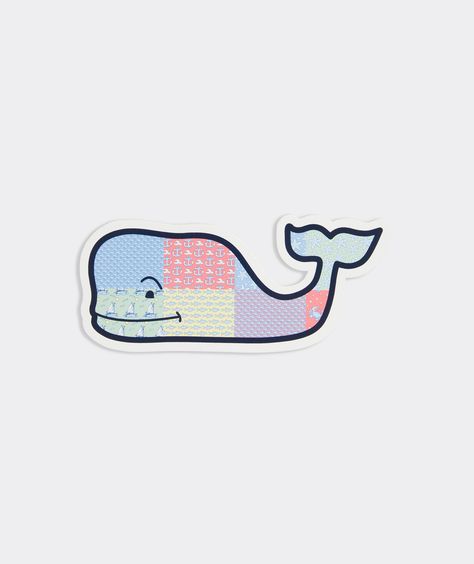 Shop Patchwork Whale Sticker at vineyard vines Patchwork, Snoopy, Almond Nails Pink, Whale Sticker, Vineyard Vines Whale, Whale Logo, Smart Gift, Boys Ties, Life Makeover