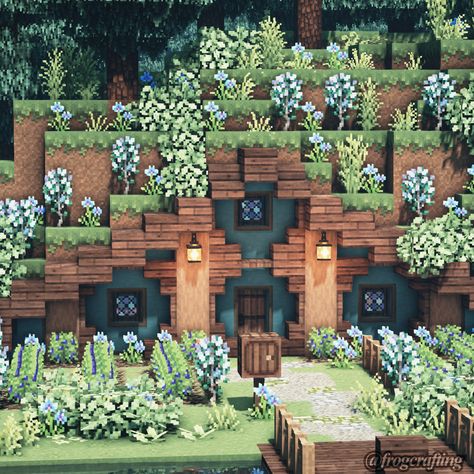 Cottagecore Minecraft, Casa Hobbit, Minecraft Interior Design, Minecraft House Plans, Minecraft Farm, Minecraft Cottage, Easy Minecraft Houses, Cool Minecraft Creations, Cute Minecraft Houses