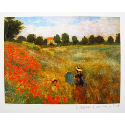 Artwork by Claude Monet, POPPIES NEAR ARGENTEUIL, Made of giclee Homer Winslow, Impressionism Monet, Forest Falls, Claude Monet Paintings, Romantic Paris, Wild Poppies, Monet Paintings, Scenery Pictures, Poppy Field