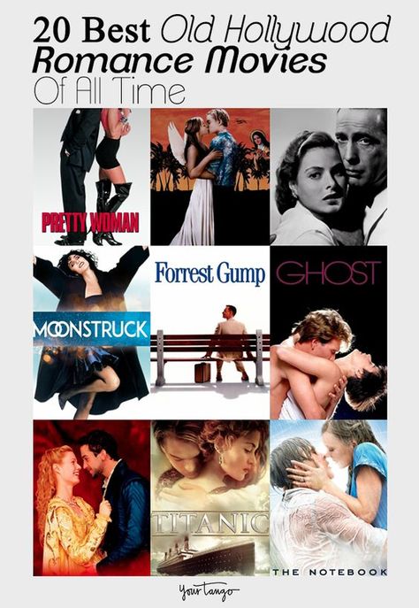 Old Romance Movies List, Classic Romantic Movies, Classic Love Movies, True Love Movies, Old Romantic Movies, Best Rom Com Movies, Old Romance Movies, Classic Romance Movies, Old Movies To Watch