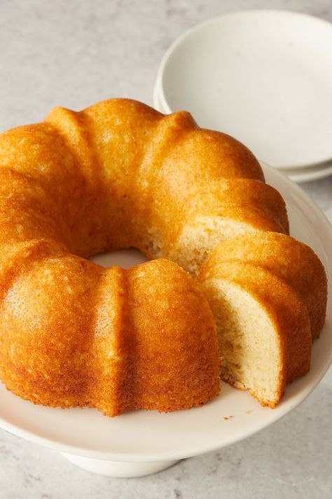 Rum Cake Recipe From Scratch, Rich Butter Cake Recipe, Cake Recipe From Scratch, Yellow Butter Cake, Butter Pound Cake, Rum Cake Recipe, Bundt Pans, White Cake Recipe, Random Recipes