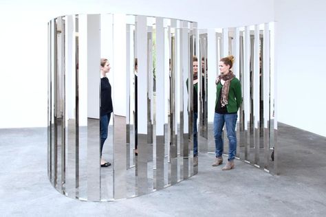 Mirror Labyrinth, Jeppe Hein, Interaktives Design, Labyrinth Art, Mirror Installation, Diy Boho, Interior Design Art, Exhibition Space, Art Basel