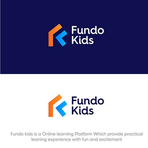 Fundo kids is a online learning platform which provide practical learning experiance with fun and excitemenr this is logo and identity design project! which include F + K Logo, edtech logo, education logo Edtech Logo, Learning Center Logo, Logo Design Education, Teacher Logo, Logo Education, Kids Learning Apps, Logo And Identity Design, Is Logo, K Logo