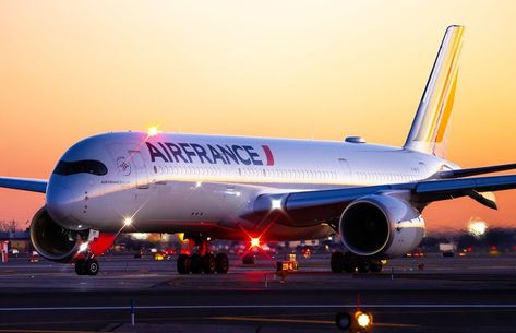 Finally got a shot of Air France’s A350 at EWR! Here she is taxiing out to 22R for its return to Paris 🇫🇷! - #AirFrance #Airbus… | Instagram Air India Flight, Airbus A350, France Aesthetic, Airplane Photography, Nice Photos, Air India, Air Plane, January 4, Air France