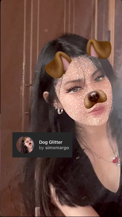 Dog Glitter face mask instagram filter by simxmargo on tiktok and instagram Instagram Dog Filter, Insta Mask Filter, Dog Filter Instagram, Insta Filters Face, Face Filter Instagram, Instagram Face Filters, Tiktok Effects, Glitter Filter, Instagram Effects