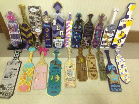 Phi Sigma Pi paddles the littles made for their bigs!! Phi Sigma Pi, Sigma Pi, Sorority Paddles, Phi Sigma Sigma, Pi Beta Phi, Delta Gamma, Sorority Life, Paddles, Fraternity