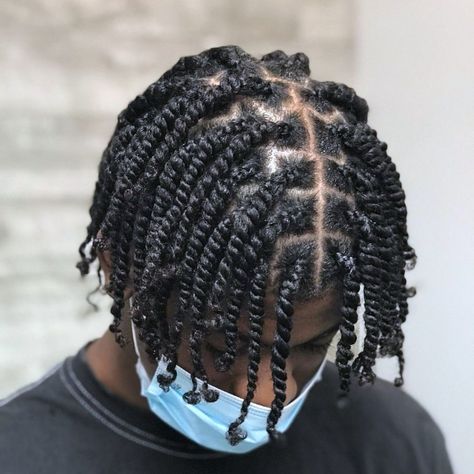 Twist Hair Men, Two Strand Twist Hairstyles, Mens Twists Hairstyles, Hair Twists Black, Natural Hair Men, Boy Braids Hairstyles, Cornrow Hairstyles For Men, Short Twists, Dreadlock Hairstyles For Men