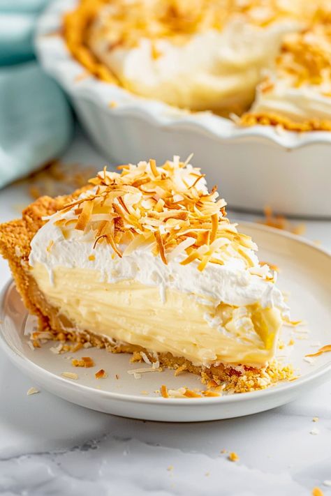 Coconut Magic Custard Pie, Lemon Coconut Cream Pie, Easy Coconut Pie Recipe, Coconut Cream Pie Ice Cream, Coconut Cream Pie Vegan, Grandma's Coconut Cream Pie, Toasted Coconut Pie, Gluten Free Dairy Free Coconut Cream Pie, Old Fashioned Coconut Pie