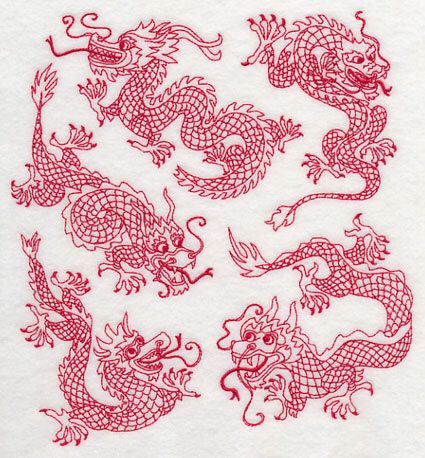 Chinese Dragon Medley - Embroidered Decorative Absorbent White Cotton Flour Sack Towel or Linen Tea Towel by EmbroideredbySue on Etsy https://www.etsy.com/listing/198968047/chinese-dragon-medley-embroidered Korean Pottery, Chinese Dragons, Dragon Embroidery, Freestanding Lace Embroidery, Dragon Pattern, Linen Tea Towel, Flour Sack Towels, Free Machine Embroidery Designs, Free Machine Embroidery