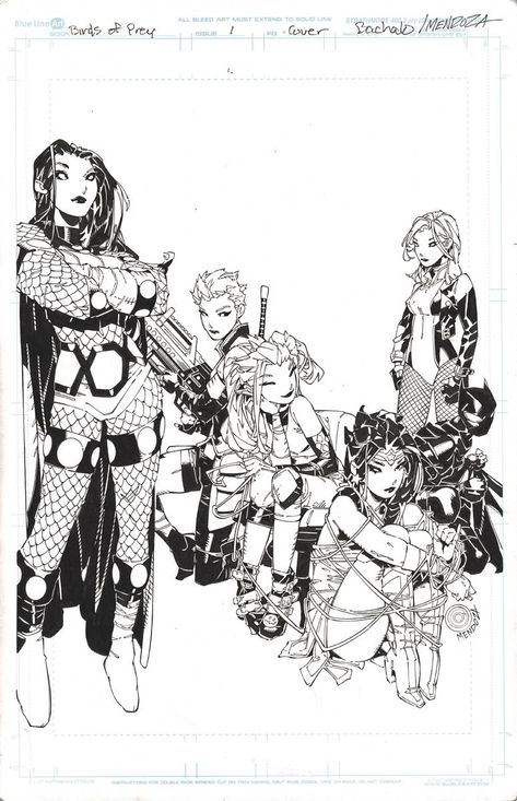 Bachalo Art, Sonic Scream, Chris Bachalo, The Birds Of Prey, Dinah Lance, Otto Schmidt, Comic Book Drawing, Personal Mission, Color Drawing Art