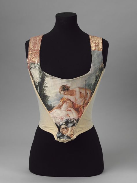 vivienne westwood corset (1990) francois boucher's painting of daphnis and chloe printed on front Fashion History Timeline, Vivienne Westwood Fashion, Corset Outfit, Corset Fashion, History Timeline, 20th Century Fashion, Butterfly Dress, Looks Vintage, Fashion History