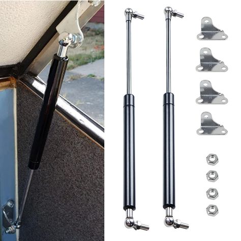 Amazon.com: 2 Pcs Gas Struts 15 Inch 120 lbs Prop Shock Lift Springs Rod with L Mount Brackets for Cabinet Door Lid Heavy Duty Box Trap Door Floor Hatch Door : Automotive Hatch Door In Floor, Trap Door Ideas, Floor Hatch, Pool Detail, Crawl Space Door, Basement Repair, Loft Door, Brochure Design Layouts, Hidden Tv