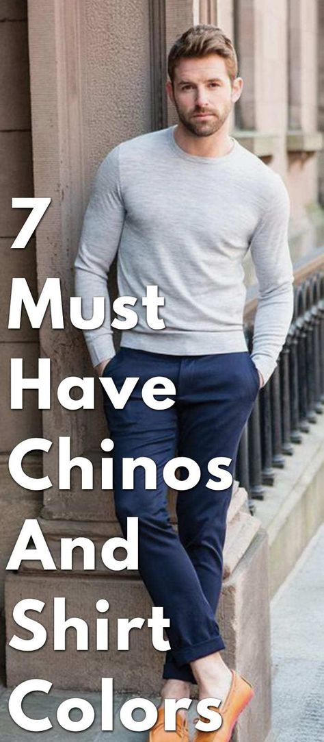 Casual Chinos Men Outfits, Chino Pants Outfit Men, Polo Tshirt Men Outfit Casual, Men Chino Outfit, Outfit For First Date, Blue Pants Outfit Men, Blue Chinos Men, Grey Chinos Men, Chinos Men Outfit